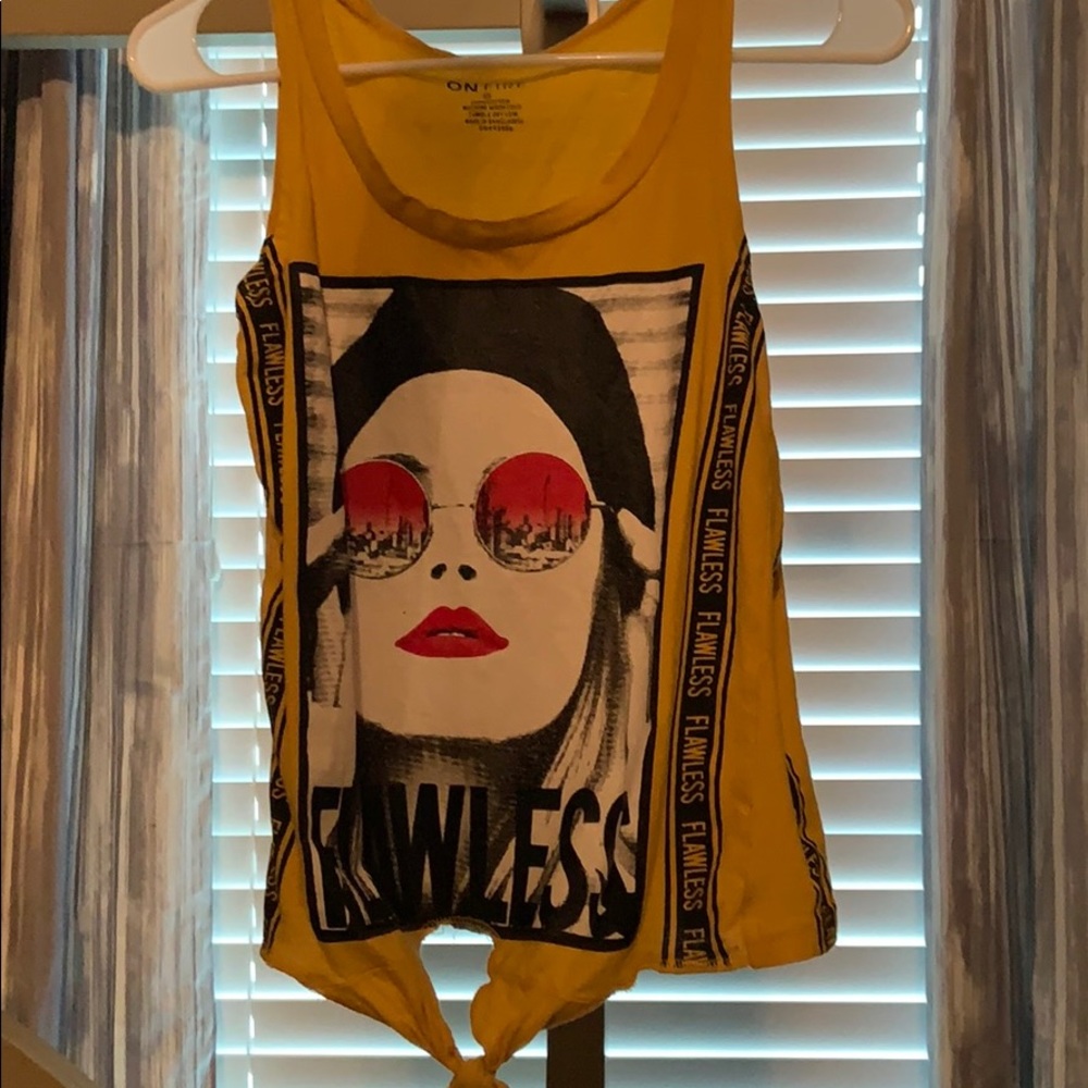 yellow shirt